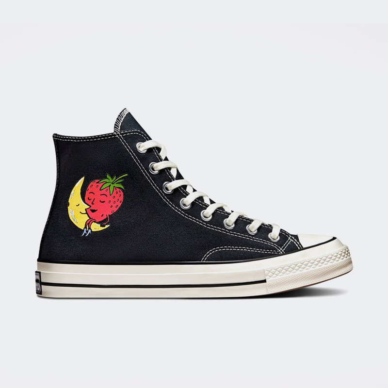 Black high rise converse on sale